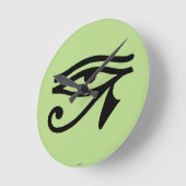 エジプトのシンボル：ウェッジャット ラウンド壁時計 (傾斜)