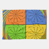 エジプトのシームレスなセットファブリックパターン キッチンタオル (横)