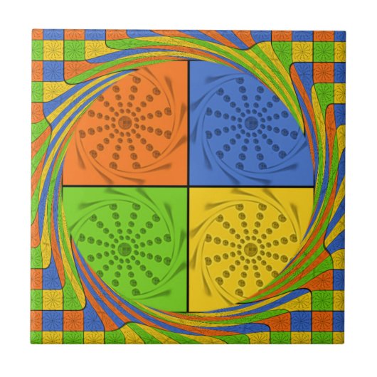 エジプトのシームレスなセットファブリックパターン タイル (正面)