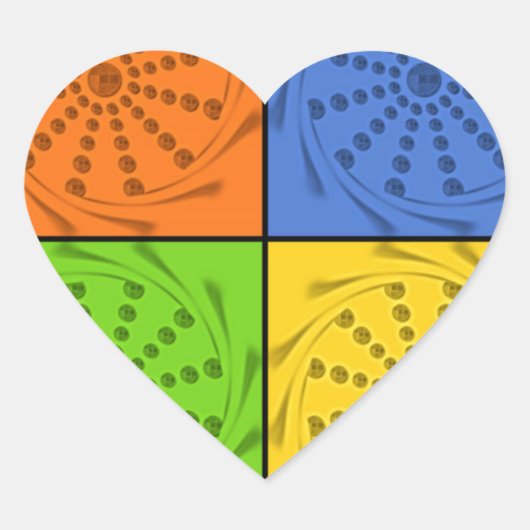 エジプトのシームレスなセットファブリックパターン ハートシール (正面)