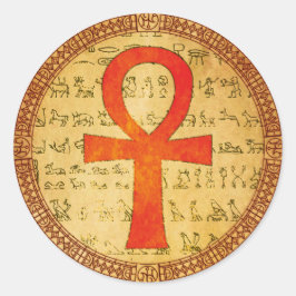 エジプトのシール – Ankh Cross ラウンドシール