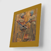 エジプトのシーンを含む正方形の壁時計 スクエア壁時計 (傾斜)