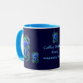 エジプトのスカラブカブトムシのコレクション マグカップ (正面左)