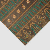 エジプトのスカラブカブトムシ緑と金ゴールド 薄葉紙 (詳細)