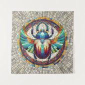 エジプトのスカラブカブトムシ – モザイクアート タペストリー (正面)