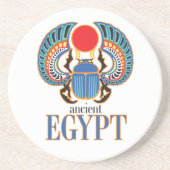 エジプトのスカラブカブトムシ。古代エジプト コースター (正面)