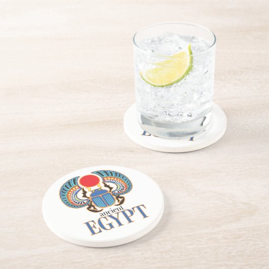 エジプトのスカラブカブトムシ。古代エジプト コースター (側面)