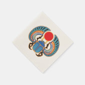 エジプトのスカラブカブトムシ。古代エジプト スタンダードカクテルナプキン (角)