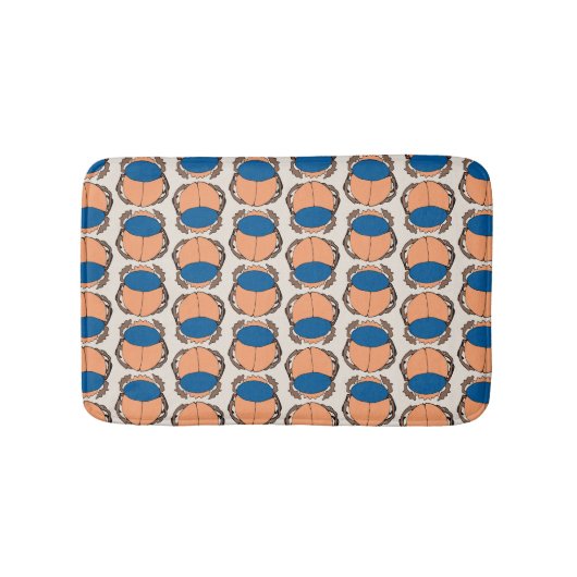 エジプトのスカラブパターンバスマット バスマット (正面)