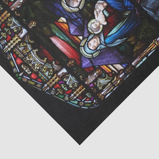 エジプトのステンドグラスのクリスマスへの飛行 薄葉紙 (詳細)