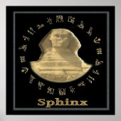 エジプトのスフィンクスのポスター ポスター (正面)