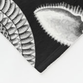 エジプトのスフィンクス猫好きブラックゴシック フリースブランケット (角)