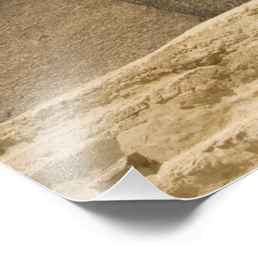 エジプトのスフィンクス、ギザ、アル・ジザ フォトプリント            (角)