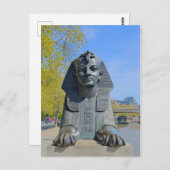 エジプトのスフィンクス、ロンドン英国はがき ポストカード (正面/裏面)
