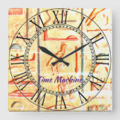 エジプトのタイムマシン、アクリル時計 スクエア壁時計 (正面)