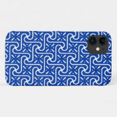エジプトのタイル模様、コバルトブルーとホワイト Case-Mate iPhoneケース (裏面(横))