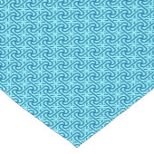 エジプトのタイル模様、ターコイズ、コバルトブルー ショートテーブルランナー (コーナー)