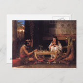 エジプトのチェス ポストカード (正面/裏面)