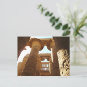 エジプトのテベスにあるカルナック寺院 ポストカード (スタンド正面)