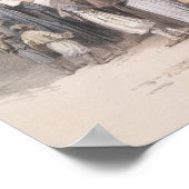 エジプトのテベスのアムンの寺院のベドウィン家 ポスター (角)