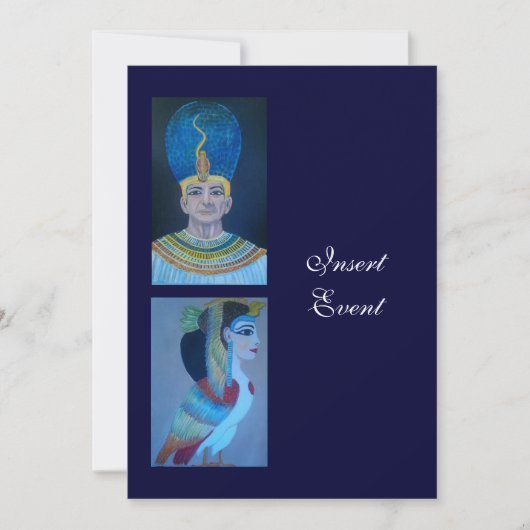 エジプトのテーマパーティー5x7テンプレート 招待状 (正面)