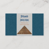 エジプトのトパーズの金ピラミッドの抽象美術 名刺 (裏面)