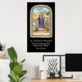 エジプトのドレスのアレクサンドリアの聖キャサリン ポスター (ホームオフィス)