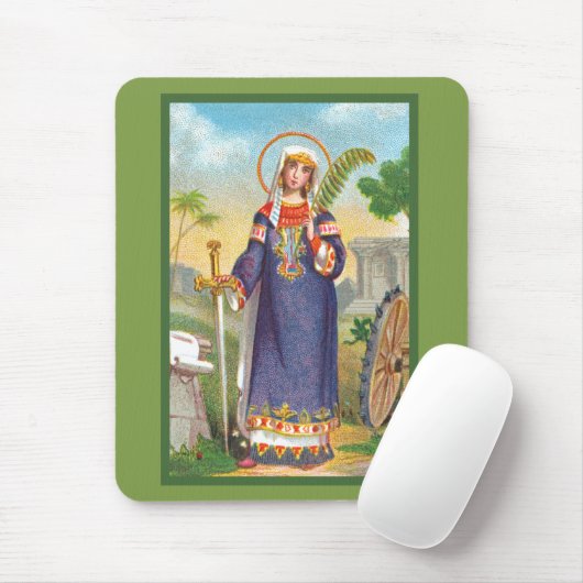 エジプトのドレスのアレクサンドリアの聖キャサリン マウスパッド (マウス)