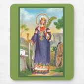 エジプトのドレスのアレクサンドリアの聖キャサリン マウスパッド (正面)