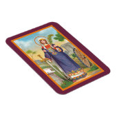 エジプトのドレスのアレクサンドリアの聖キャサリン マグネット (右側)