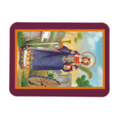 エジプトのドレスのアレクサンドリアの聖キャサリン マグネット (横)