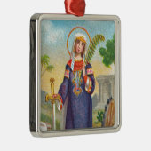 エジプトのドレスのアレクサンドリアの聖キャサリン メタルオーナメント (右)