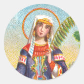 エジプトのドレスのアレクサンドリアの聖キャサリン ラウンドシール (正面)