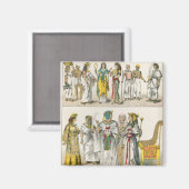 エジプトのドレス、「トラッテン・ダー・ボエルカー」より マグネット (正面/裏面)