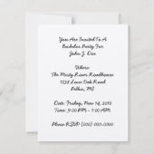 エジプトのハイログリフフファローパーティの招待状 招待状 (裏面)