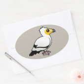 エジプトのハゲワシ 楕円形シール (封筒)