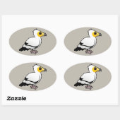 エジプトのハゲワシ 楕円形シール (シート)