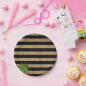 エジプトのハロウィンストライプのからブラック、タンプレート ペーパープレート (パーティー)