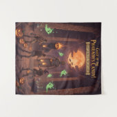 エジプトのハロウィン背景 タペストリー (正面(横))