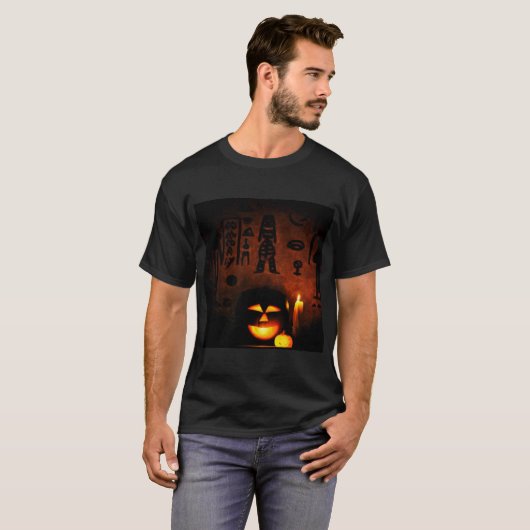 エジプトのハロウィーン1 Tシャツ (正面フル)