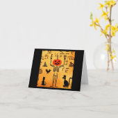 エジプトのハロウィーン4 カード (黄色い花)