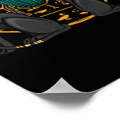 エジプトのバステットキャットスカラブエジプトの歴史 ポスター (角)