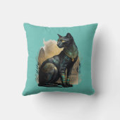 エジプトのバステット猫の保護女神 クッション (裏面)