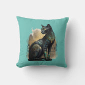 エジプトのバステット猫の保護女神 クッション (正面)