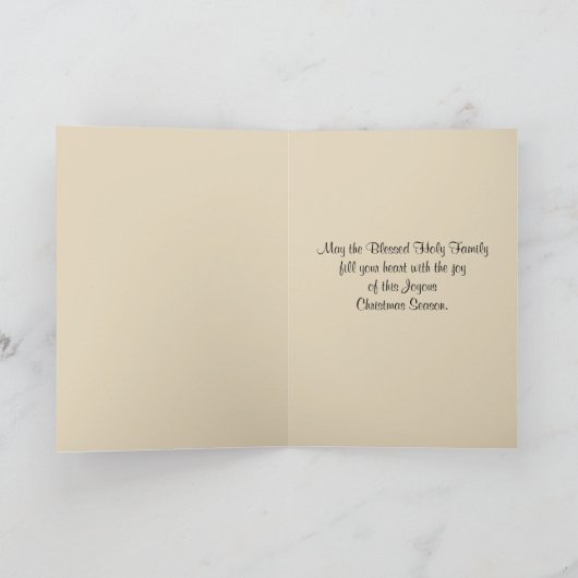 エジプトのバラのクリスマスへの飛行 シーズンカード (内部)