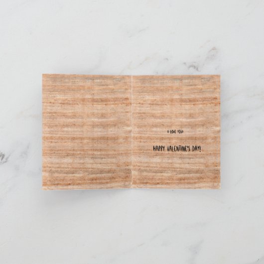 エジプトのバレンタイン(女性から男性) シーズンカード (内部)