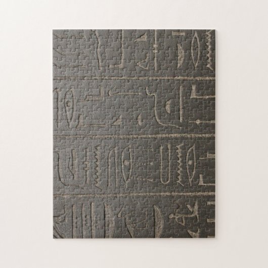 エジプトのヒエログリフの古代エジプトの執筆記号 ジグソーパズル (縦)