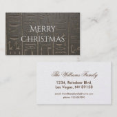 エジプトのヒエログリフの古代エジプトの執筆記号 名刺 (正面/裏面)