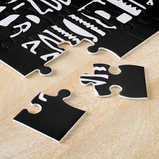 エジプトのヒエログリフジグソーパズル ジグソーパズル (側面)