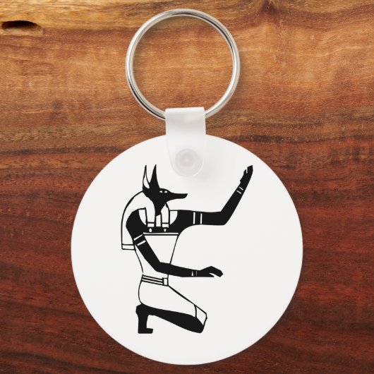 エジプトのヒエログリフ・アヌビス キーホルダー (正面)
